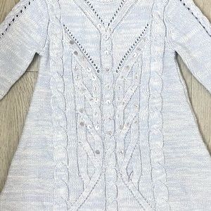 Ice Blue Long Sleeved 4T Dress!